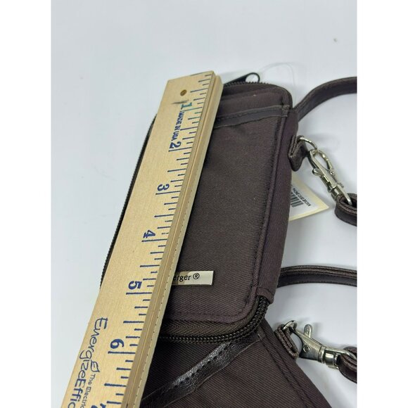 NWT Longaberger Homestead Brown Zip Pouches Set of 2 - Organizer Wristlet Wallet - Picture 4 of 5